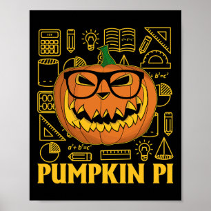 Poster Pi Dia Tee Pumpkin Pi Tee Pi Math Tee Pumpkin Pi