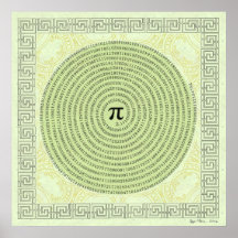 Pi em uma Espiral ~ Matemática como Arte