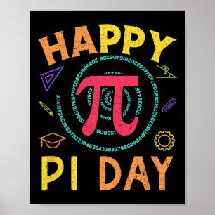 Poster Pi Math Science Stem Gift 3,14 Pi Day Vintage Retr