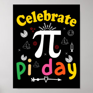Poster Pi Math Science Stem Gift 3,14 Pi Dia 1