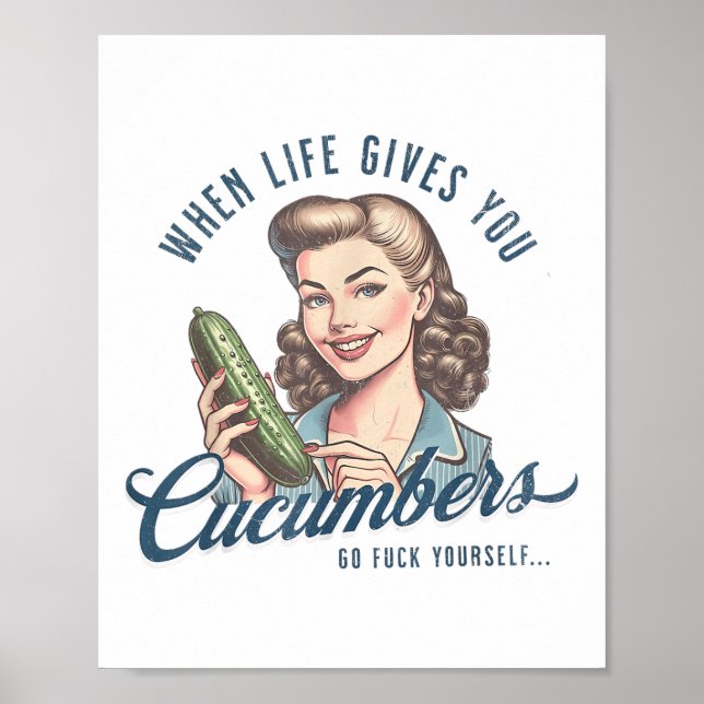 Poster Piada Adulta Quando A Vida Lhe Dá Humor Humor De P (Frente)