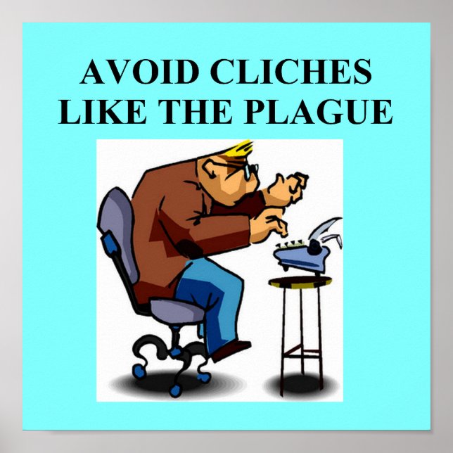 Pôster Piada CLICHE para escritores e autores (Frente)