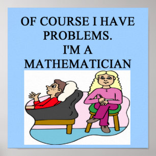 Poster Piada da psicologia da MATEMÁTICA