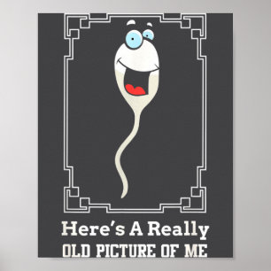 Poster Piada de Aniversário de Homem Velho Engraçado para