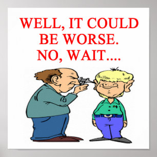 Poster piada de doutor engraçado