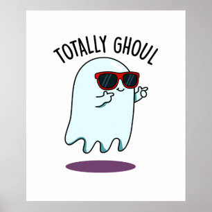 Poster Piada de Fantasma de Halloween Totalmente Divertid
