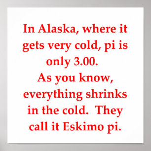 Poster piada de matemática engraçada