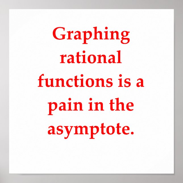 Pôster piada de matemática engraçada (Frente)