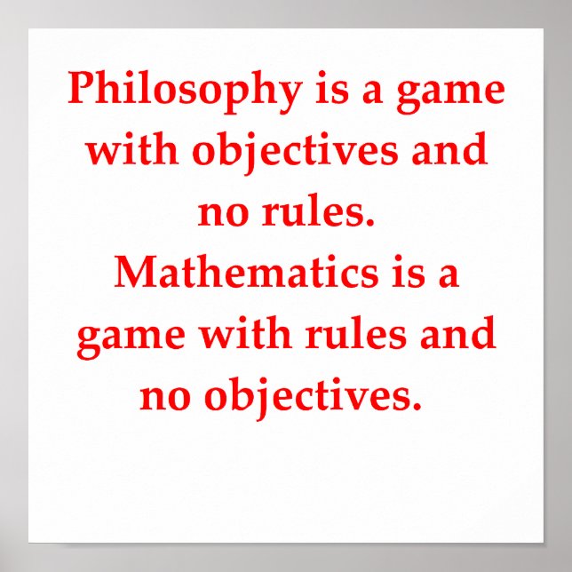 Pôster piada de matemática engraçada (Frente)