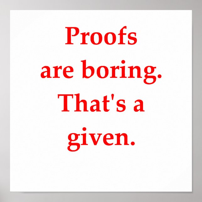 Pôster piada de matemática engraçada (Frente)