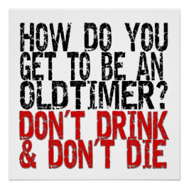 Pôster Piada de Temporizador Antigo de Recuperação