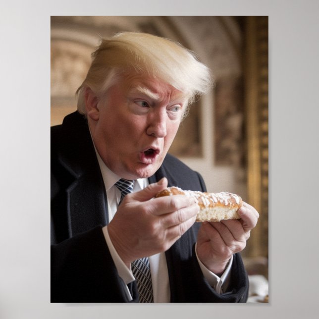 Poster Piada de Trump de Pão (Frente)