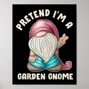 Poster Piada Disfarce de Gnome de Jardim Citação de Fanta