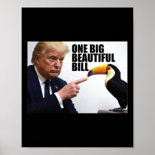 Poster Piada Donald Trump Uma Grande Conta Bonita