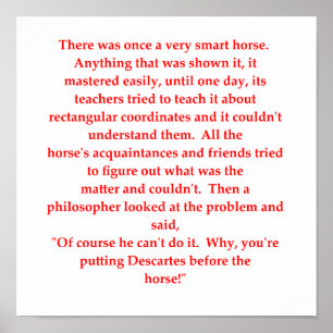 Poster piada engraçada da matemática