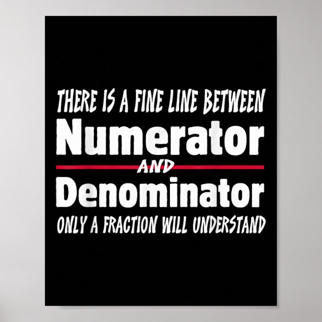 Poster Piada engraçada de professor de matemática homens  (Frente)