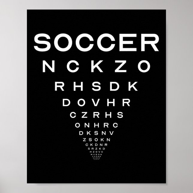 Poster Piada engraçada do quadro de óculos de futebol (Frente)