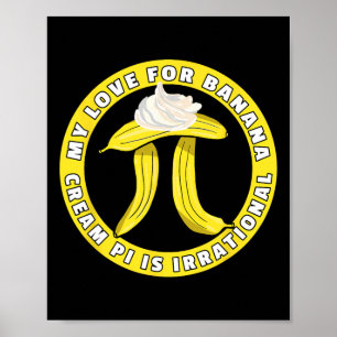 Poster Piada Engraçado Pi Day Pi - Símbolo Bynana Cream P