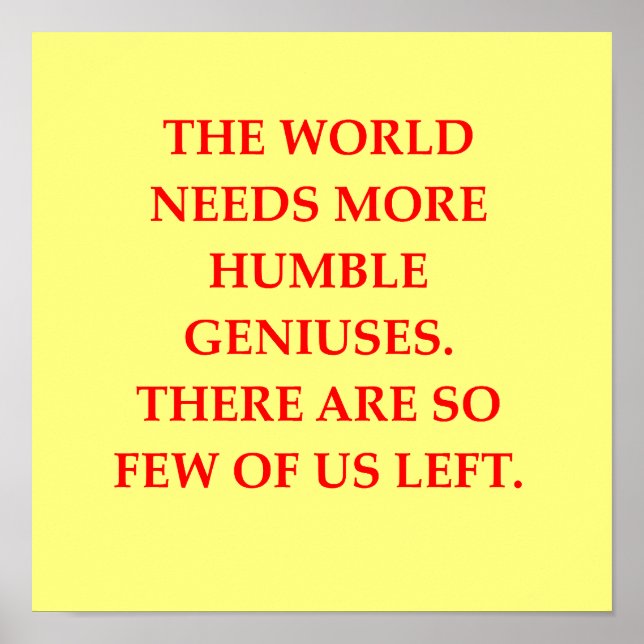 Pôster piada gênio (Frente)