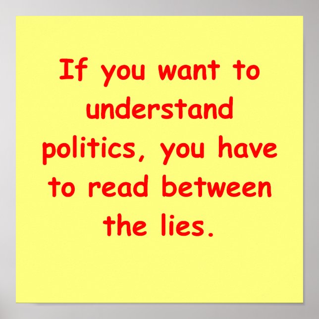 Pôster piada política (Frente)