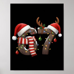 Poster Piada Six Seven Meme 6-7 Natal 67 Luzes de Natal