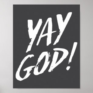 Poster Piada Yay Deus Gráfico Jesus Religião Cristã Gif