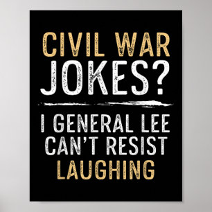 Poster Piadas da Guerra Civil Não resistem a rir da histó