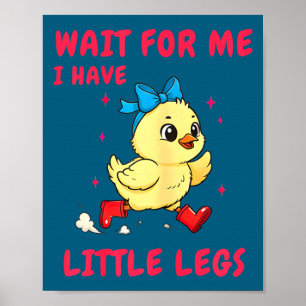 Poster Piadas engraçadas de pernas curtas memes espere te