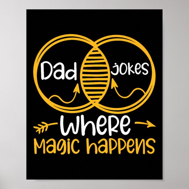 Poster Piadas pais Onde A Magia Acontece Premium (Frente)