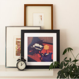 Pôster Pianista do Piano Player do Vintage Art Deco Music