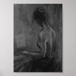 Poster Pianista Mujer Original CharcoilAtwork Impresiones