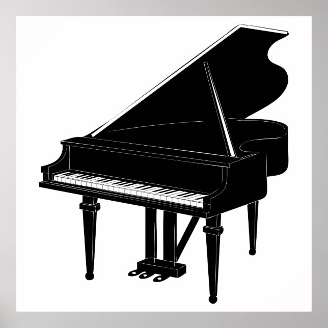 Pôster Piano (Frente)