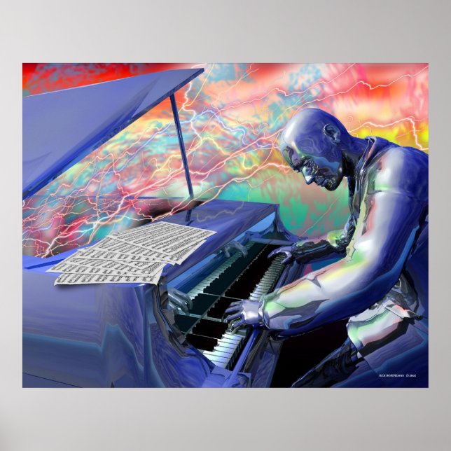 Poster Piano Azul (Frente)