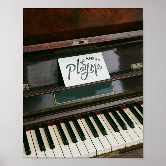 Poster Piano bonito (Frente)