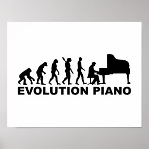 Pôster Piano da evolução