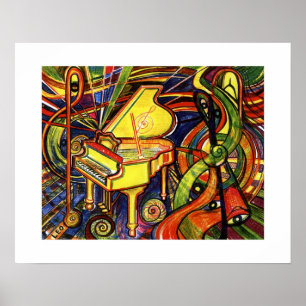 Poster Piano de cauda
