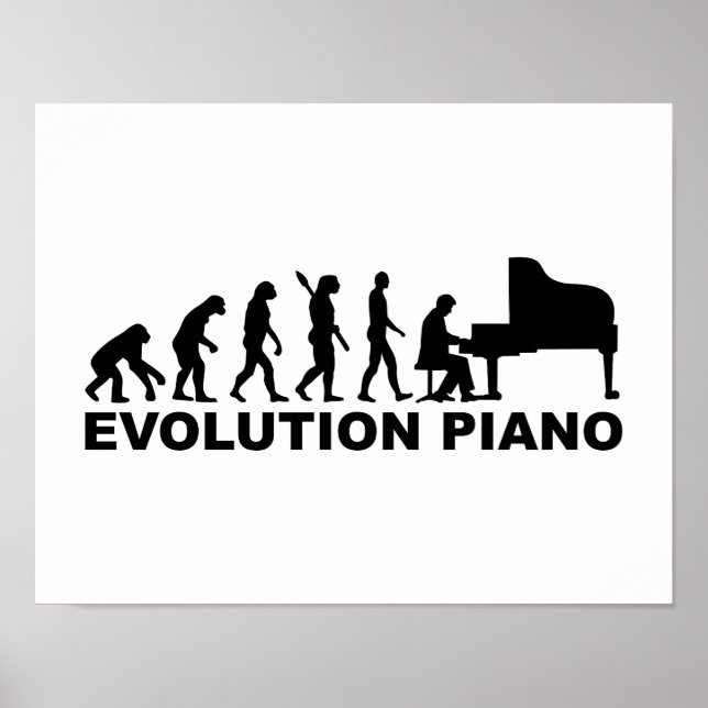 Pôster Piano de Evolução (Frente)