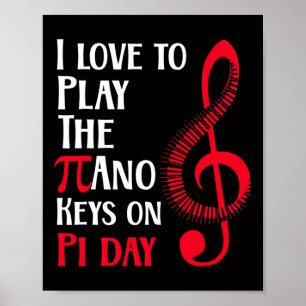 Poster Piano Feliz E Engraçado No Dia Do Pi