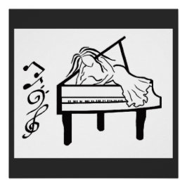 Pôster Piano Lady