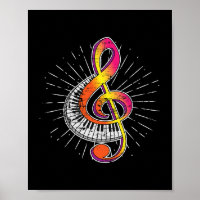 Piano Player Treble Clef Pianist Gift Classical Mu