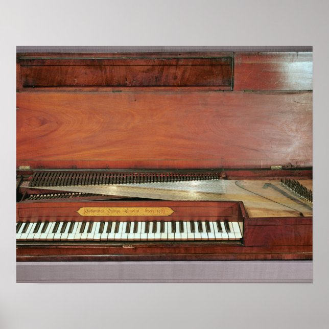 Pôster piano quadrado, 1767 (foto) (Frente)