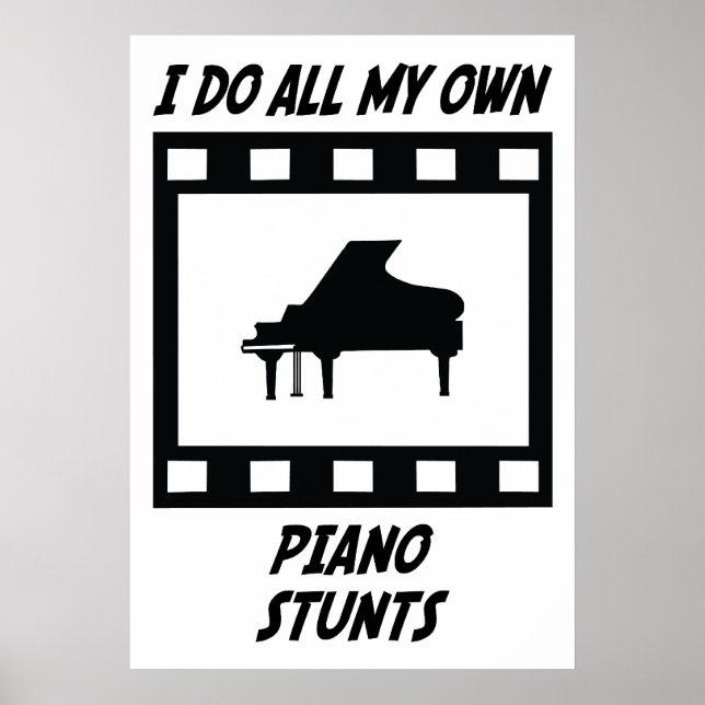 Pôster Piano Stunts (Frente)