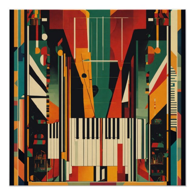 Pôster Piano Vintage Renascimento Harlem (Frente)