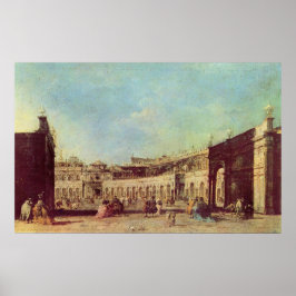 Poster Piazza San Marco a Venezia - Francesco Guardi