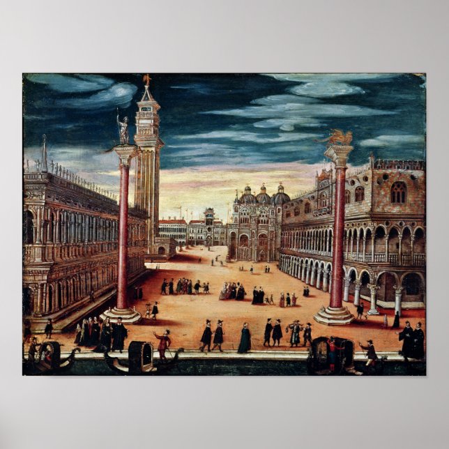 Pôster Piazzetta di San Marco, Veneza (Frente)