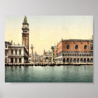 Piazzetta, Veneza, Itália - Fotografia clássica