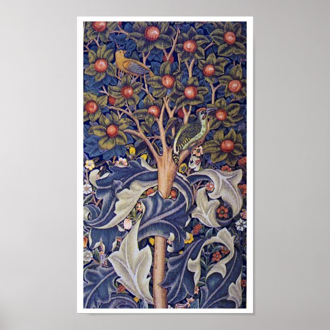 Poster Pica-pau, William Morris (Frente)
