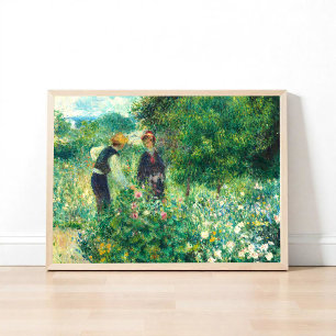 Poster Picando Flores por Auguste Renoir