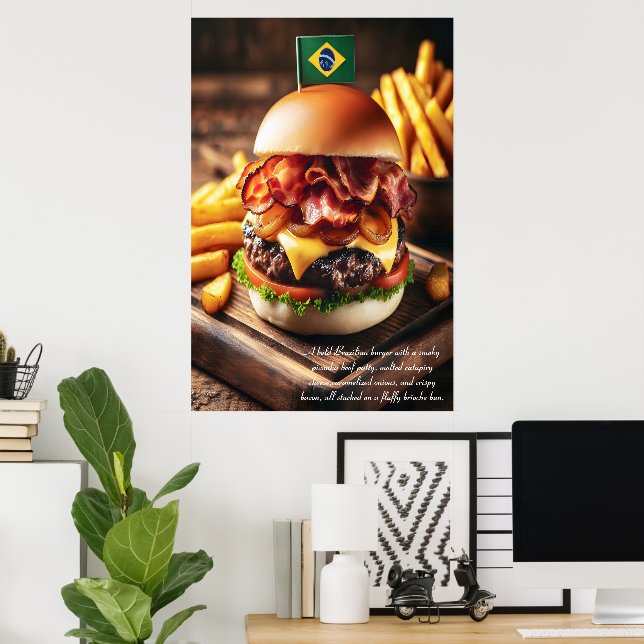 Poster Picanha Burger 24x36 (Escritório em casa)