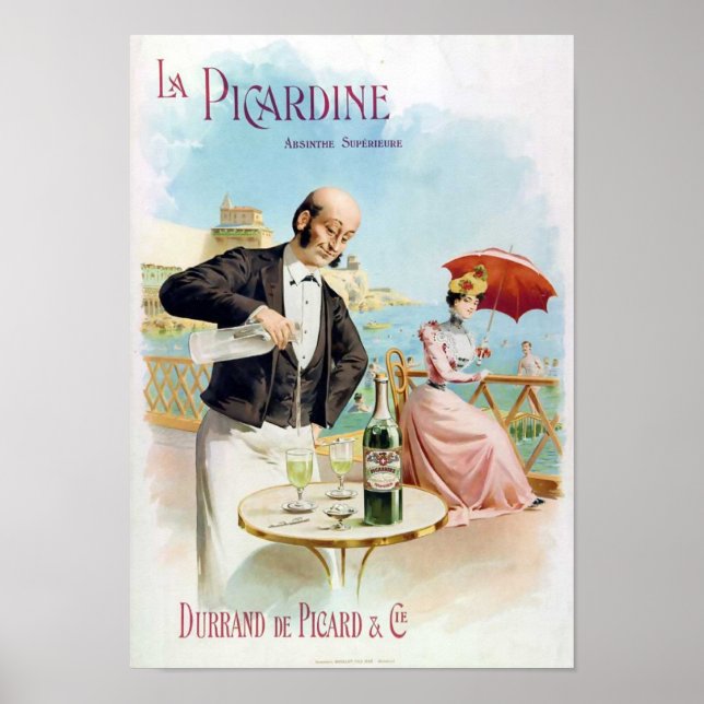 Pôster Picardine Absinthe Supérieure Fine Art (Frente)